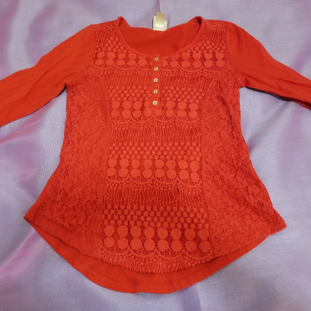 Bright red top